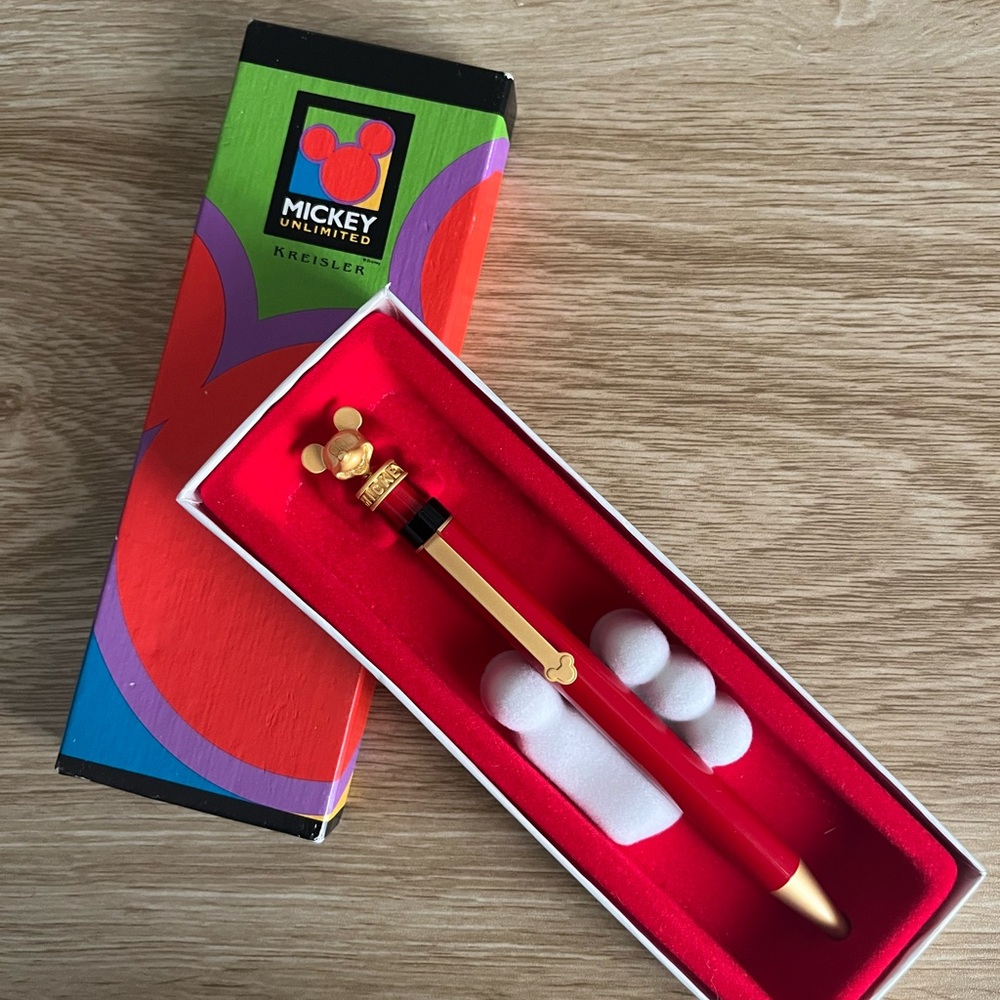 Mickey Unlimited Red and Gold Pen